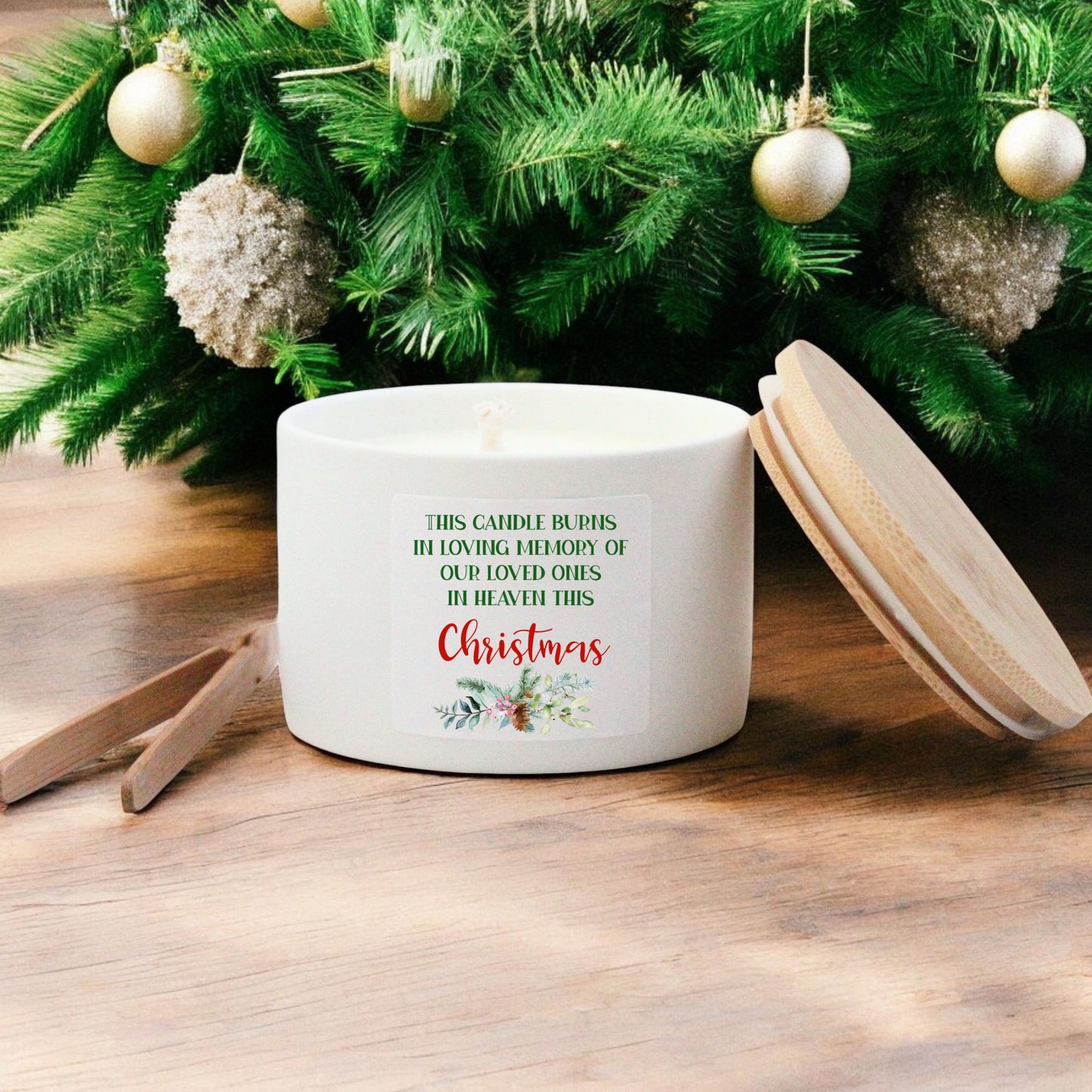 Christmas Memorial Candle