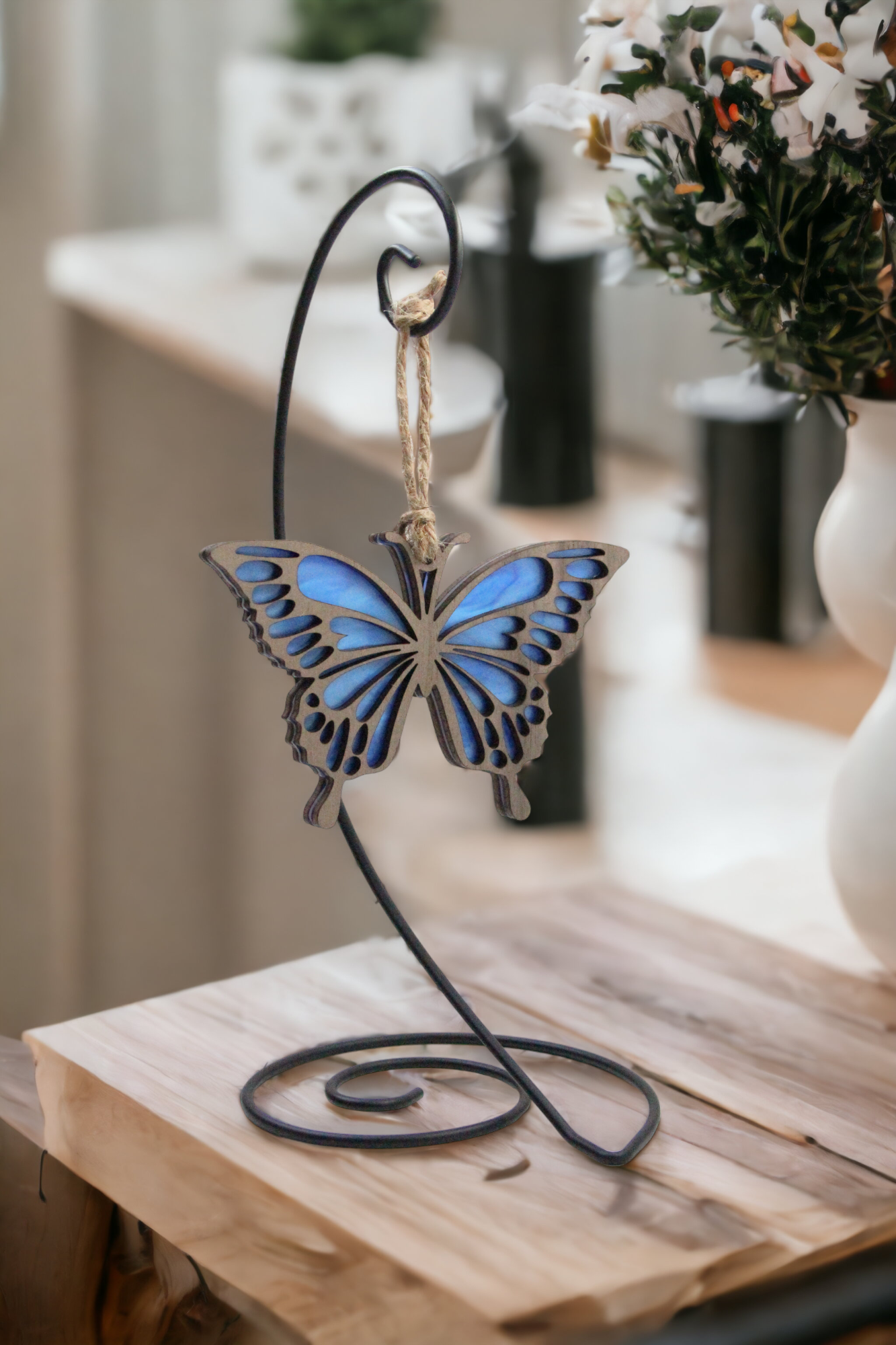 Blue Butterfly Suncatcher