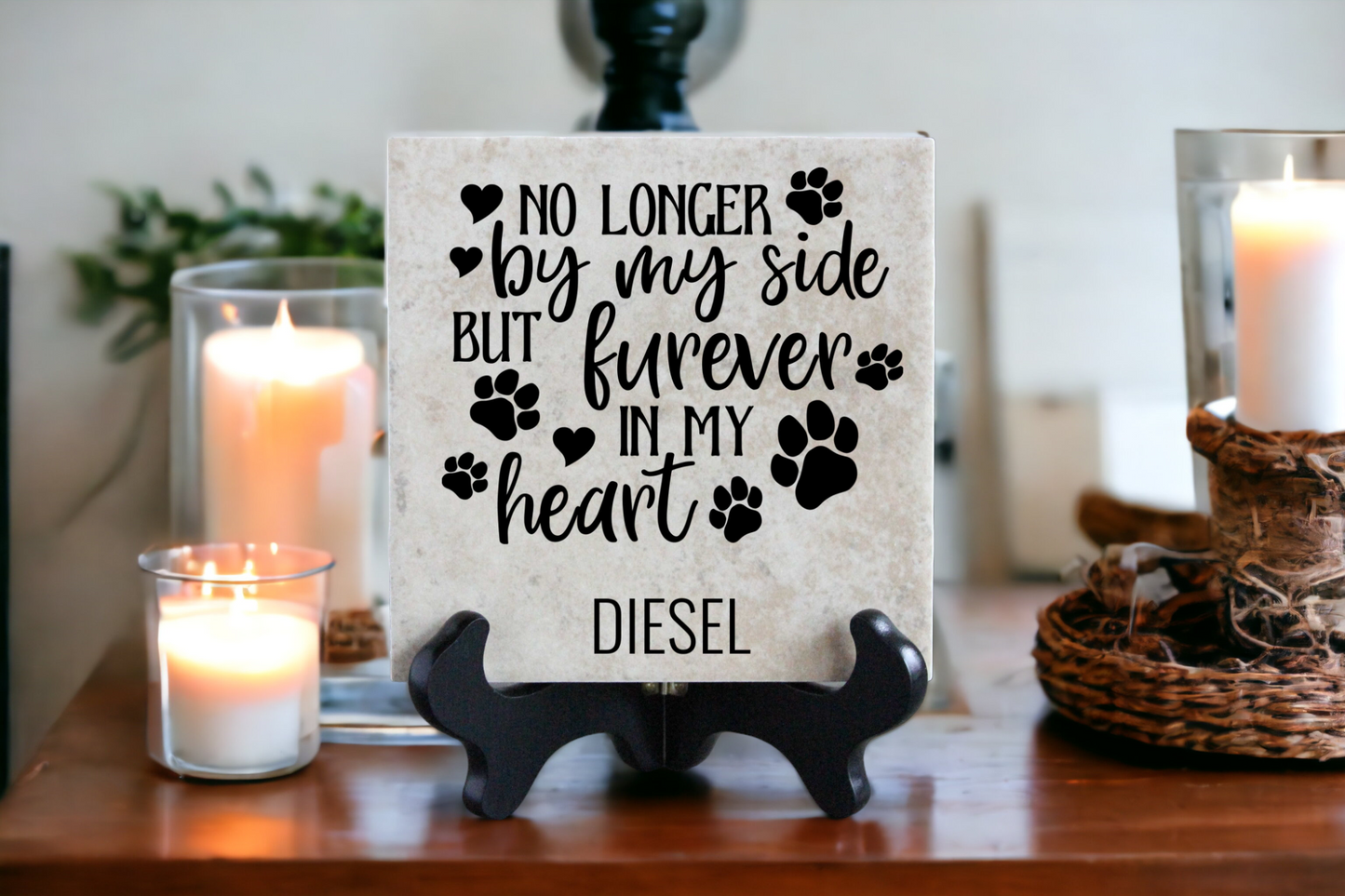 Furever in my Heart Memorial Tile