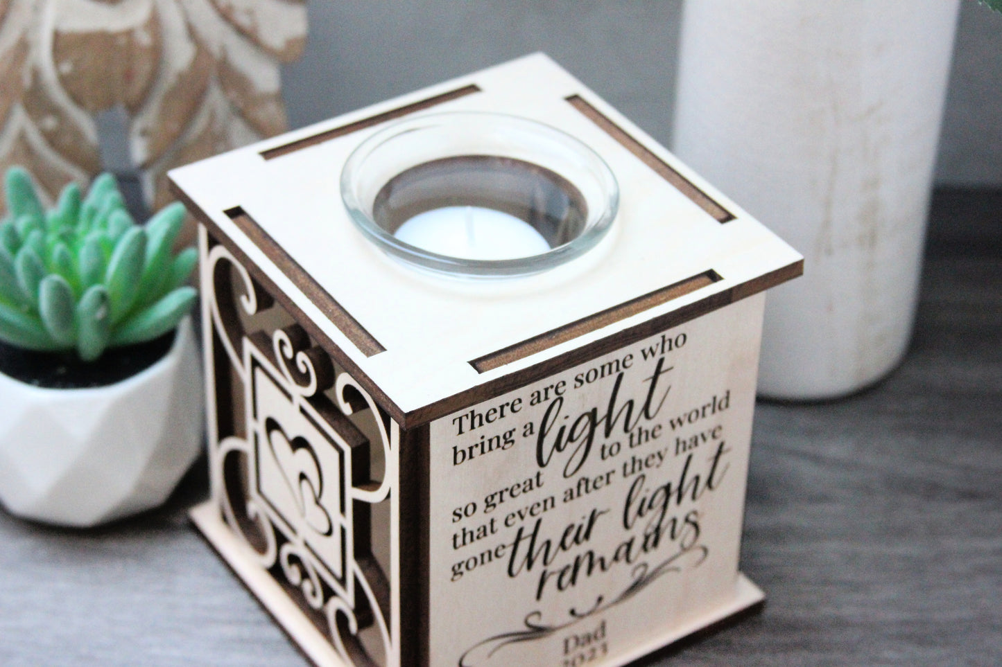 Their Light Remains Tealight Lantern