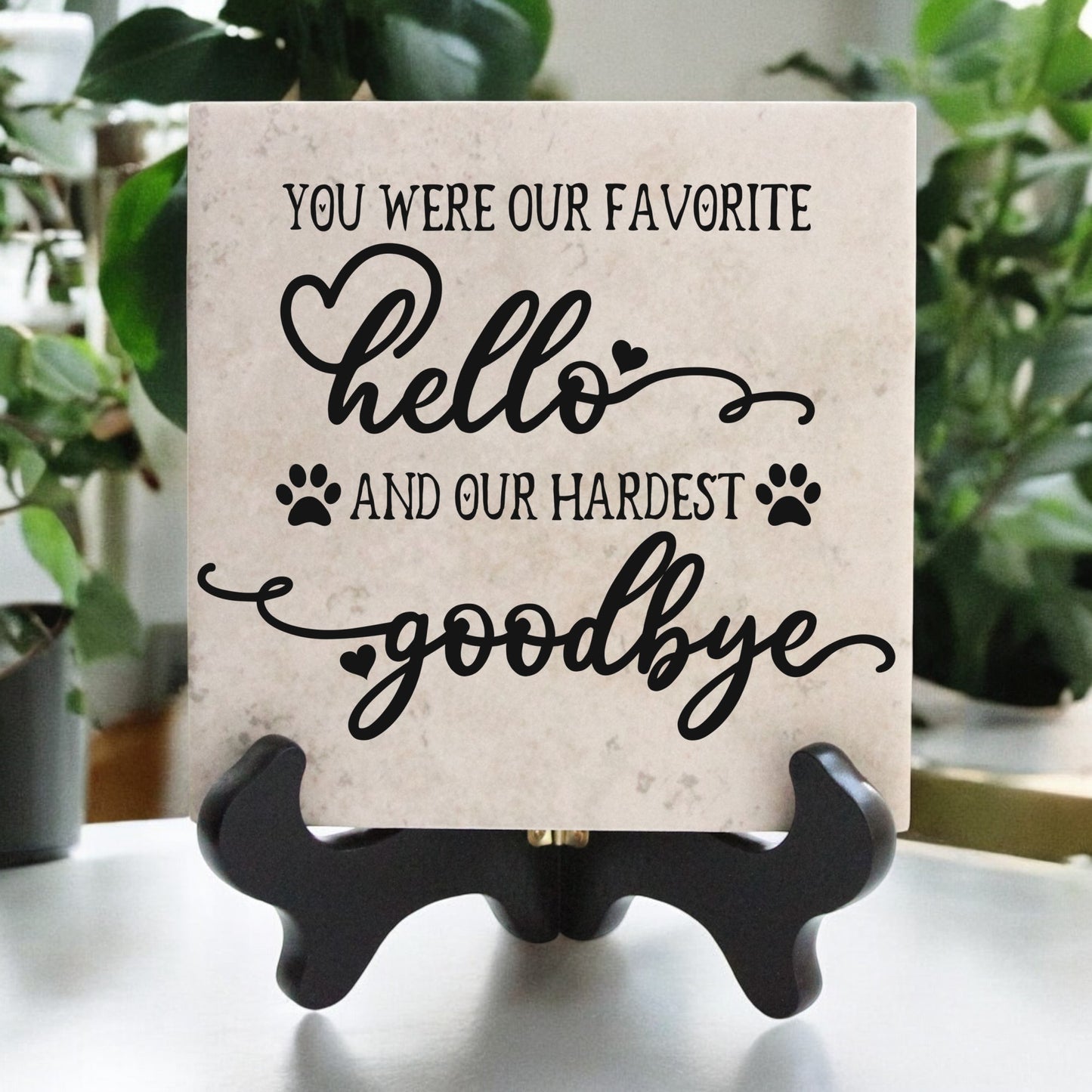 Hardest Goodbye Memorial Tile