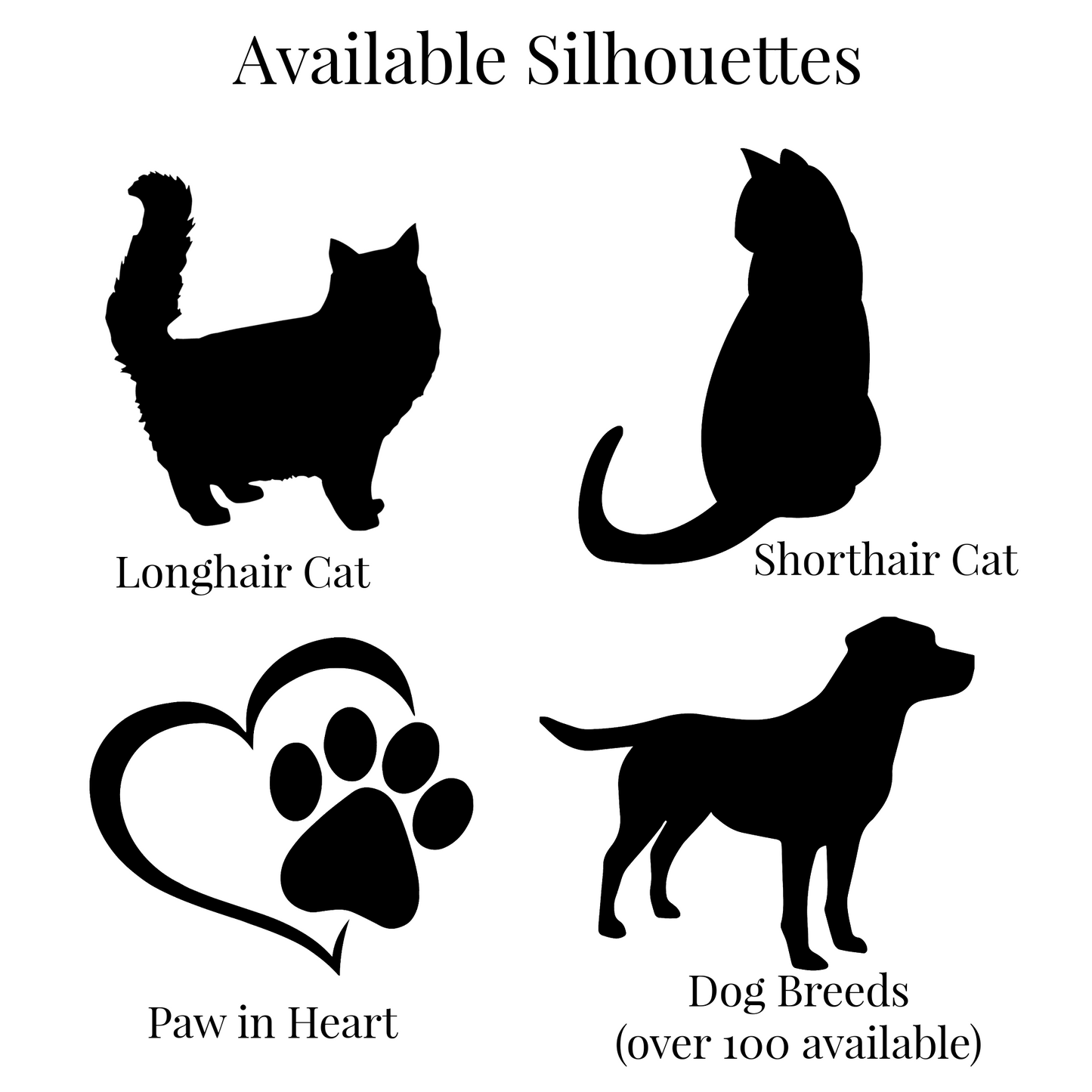 Pet Silhouette Sign