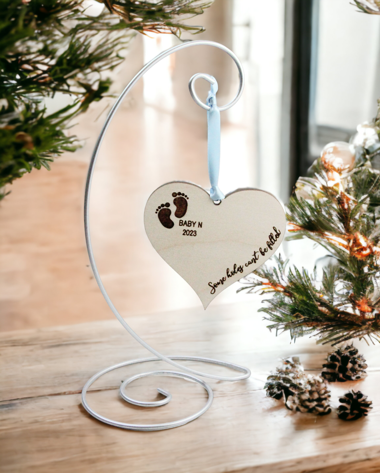 Some Holes Can't Be Filled Infant Loss Memorial Ornament