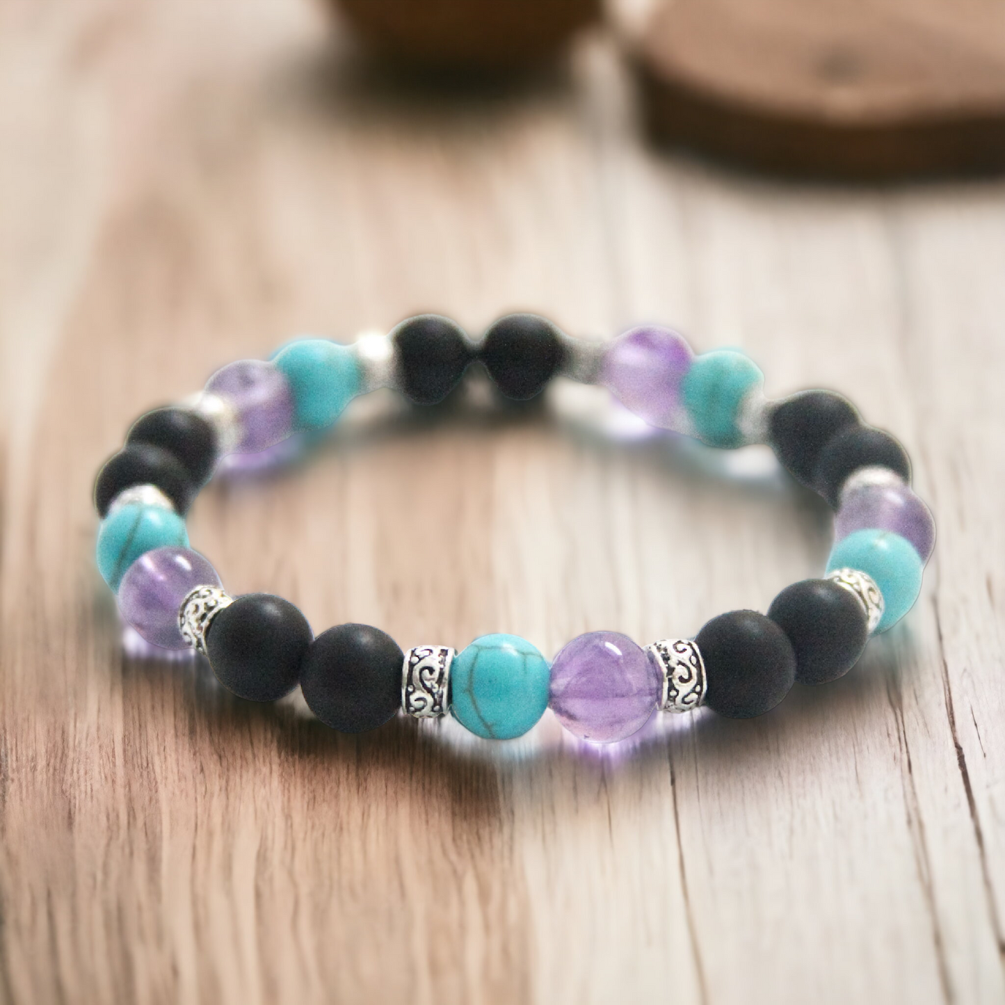 Suicide Loss & Black Onyx Memorial Bracelet