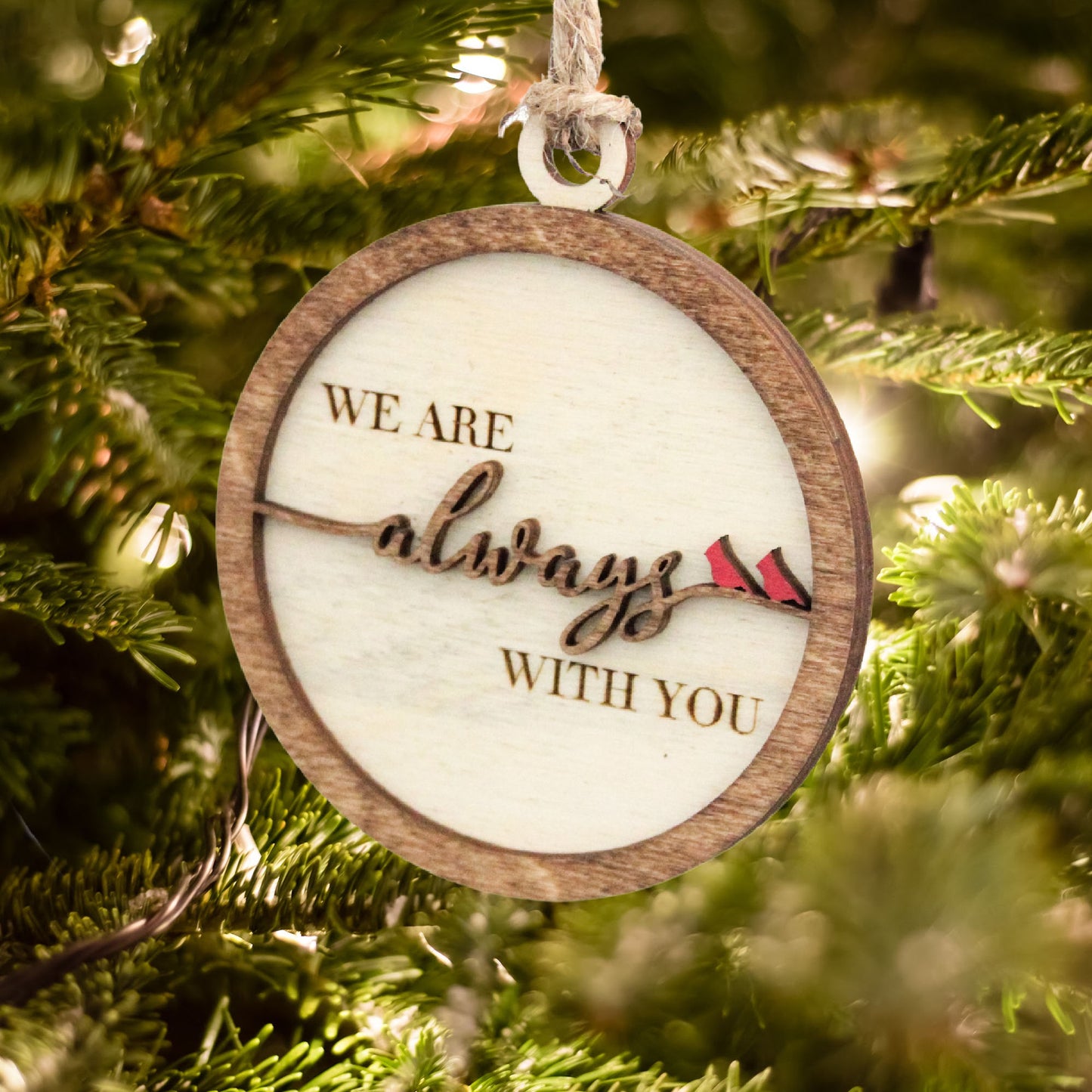 Always With You Cardinal Memorial Ornament