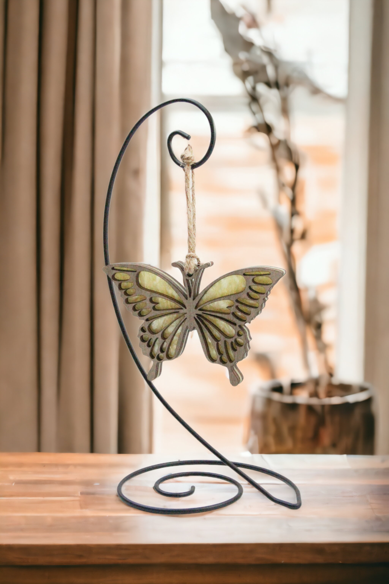 Yellow Butterfly Suncatcher