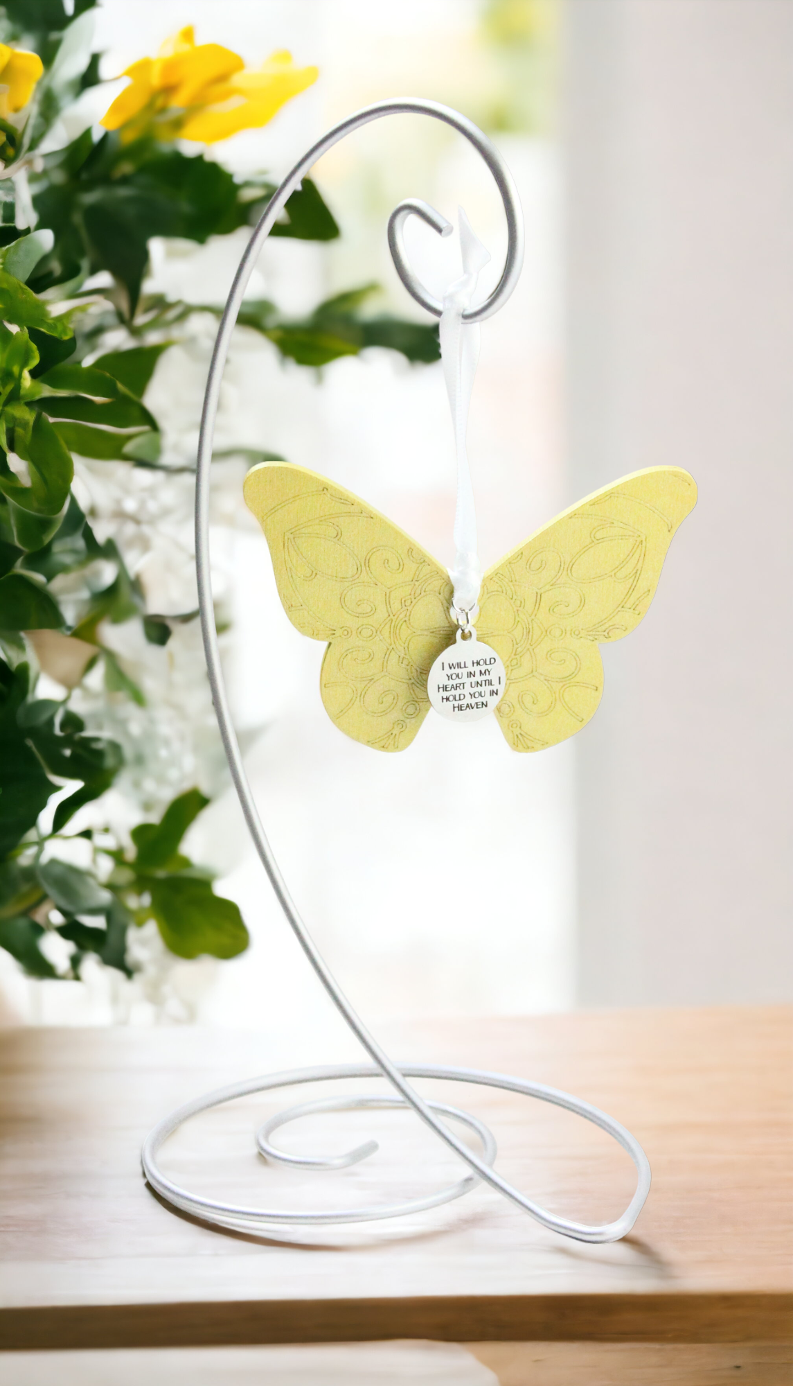 Yellow Butterfly Ornament