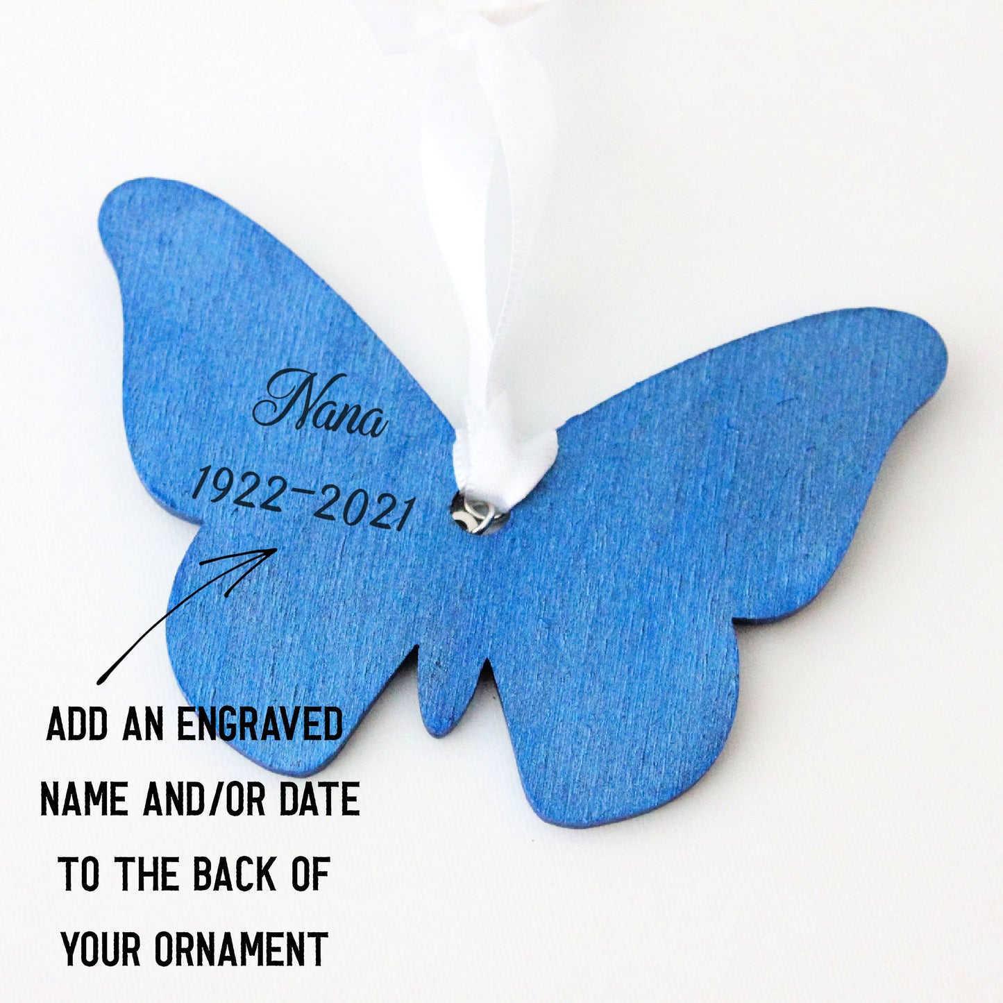 Blue Butterfly Ornament