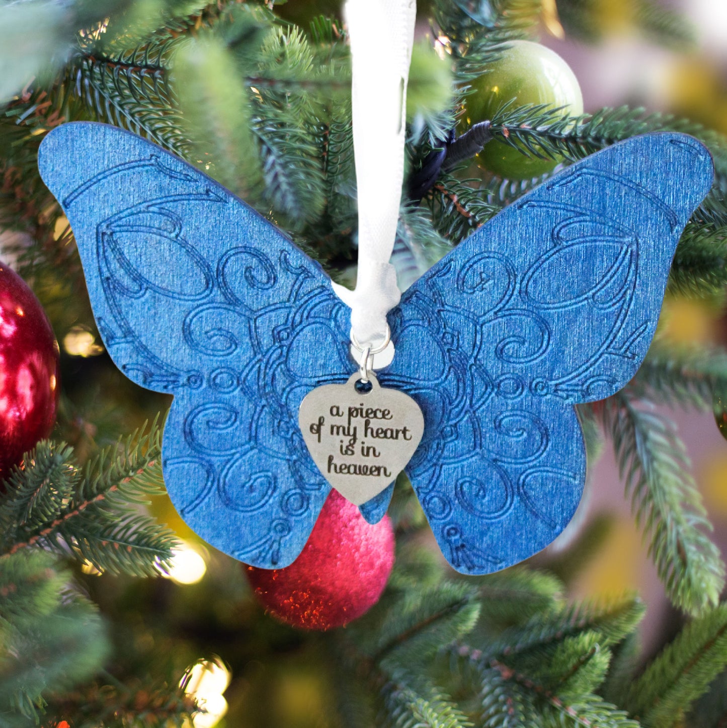 Blue Butterfly Ornament