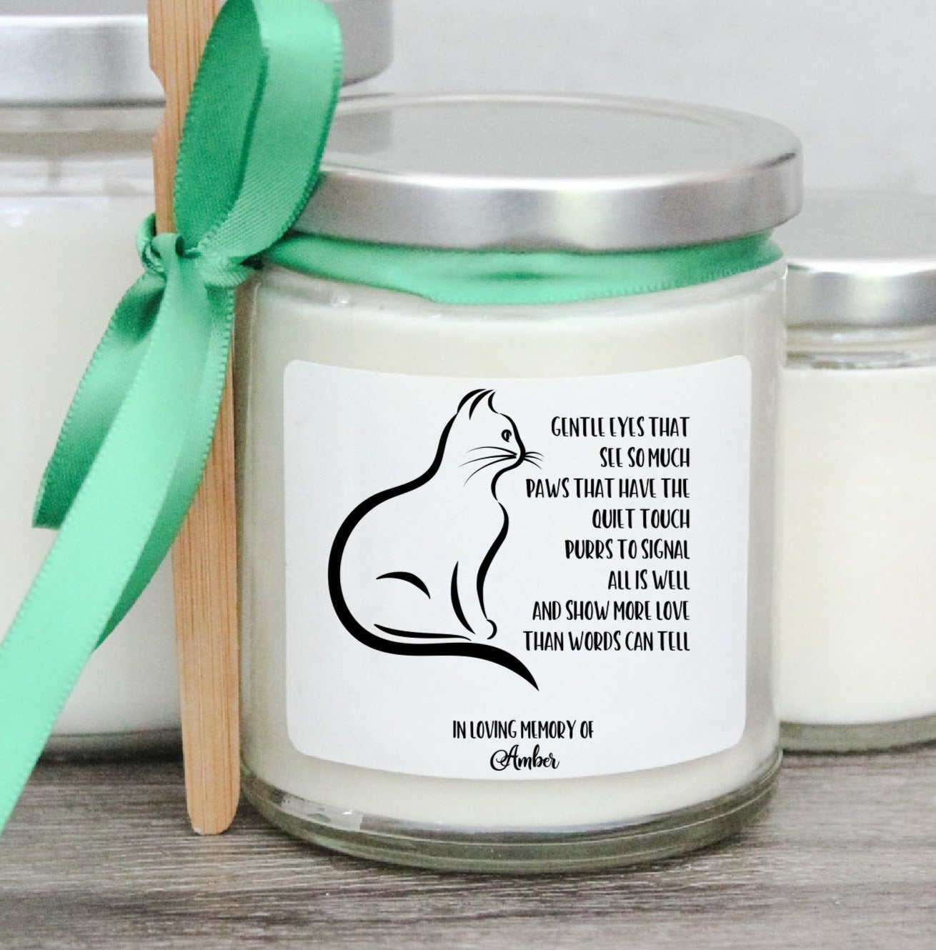 Cat Loss Memorial Candle