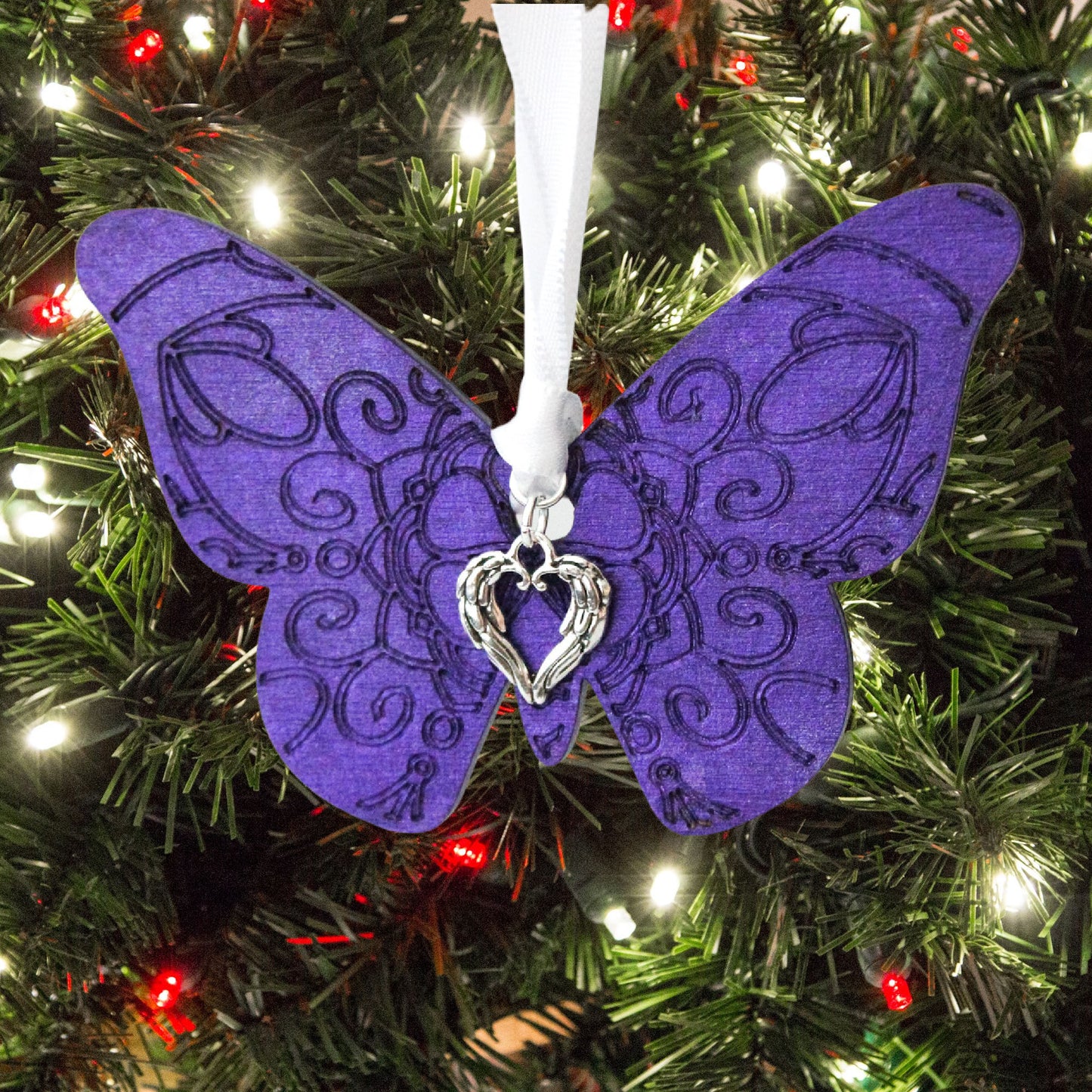 Purple Butterfly Ornament