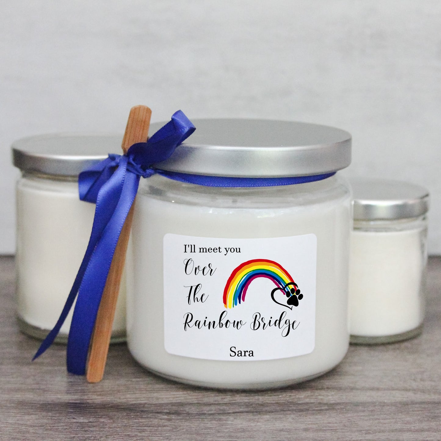 Rainbow Bridge Memorial Candle