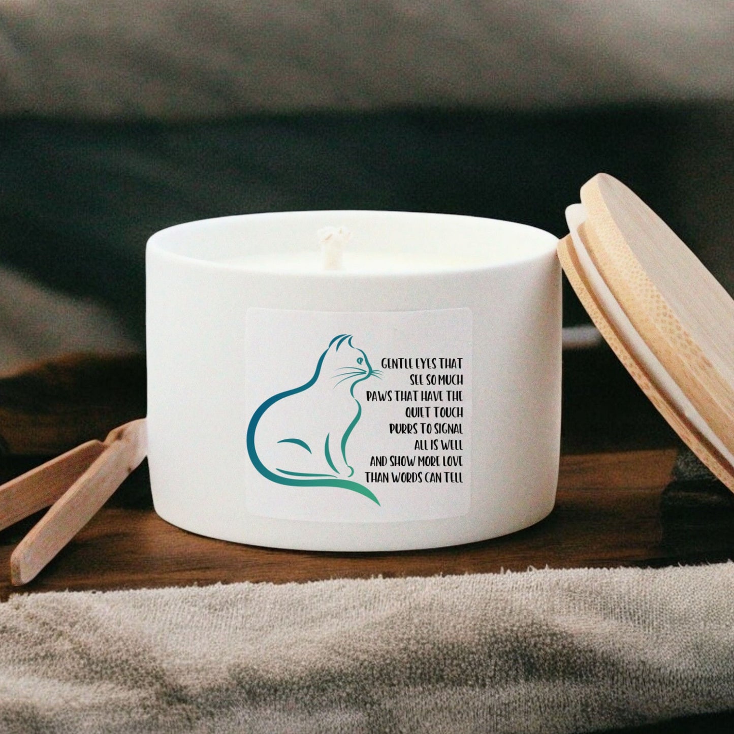 Cat Loss Memorial Candle