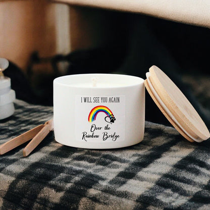 Rainbow Bridge Memorial Candle