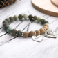 African Turquoise Diffuser Charm Bracelet