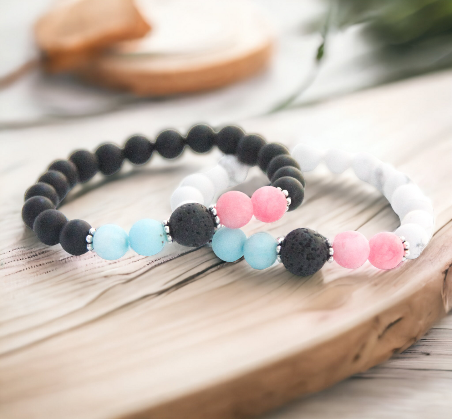 Infant Loss Memorial Diffuser Bracelet Set