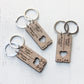 Infant Loss Heart Wood Keychain