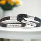 Mom and Dad of Angels Leather Bracelet Set