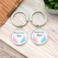 Mommy and Daddy of an Angel Memorial Keychain Set