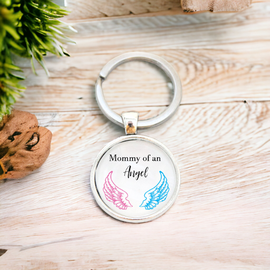 Mommy of an Angel Miscarriage Keychain