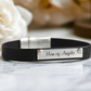 Mom of Angels Leather Bracelet