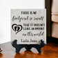No Footprint So Small Memorial Tile