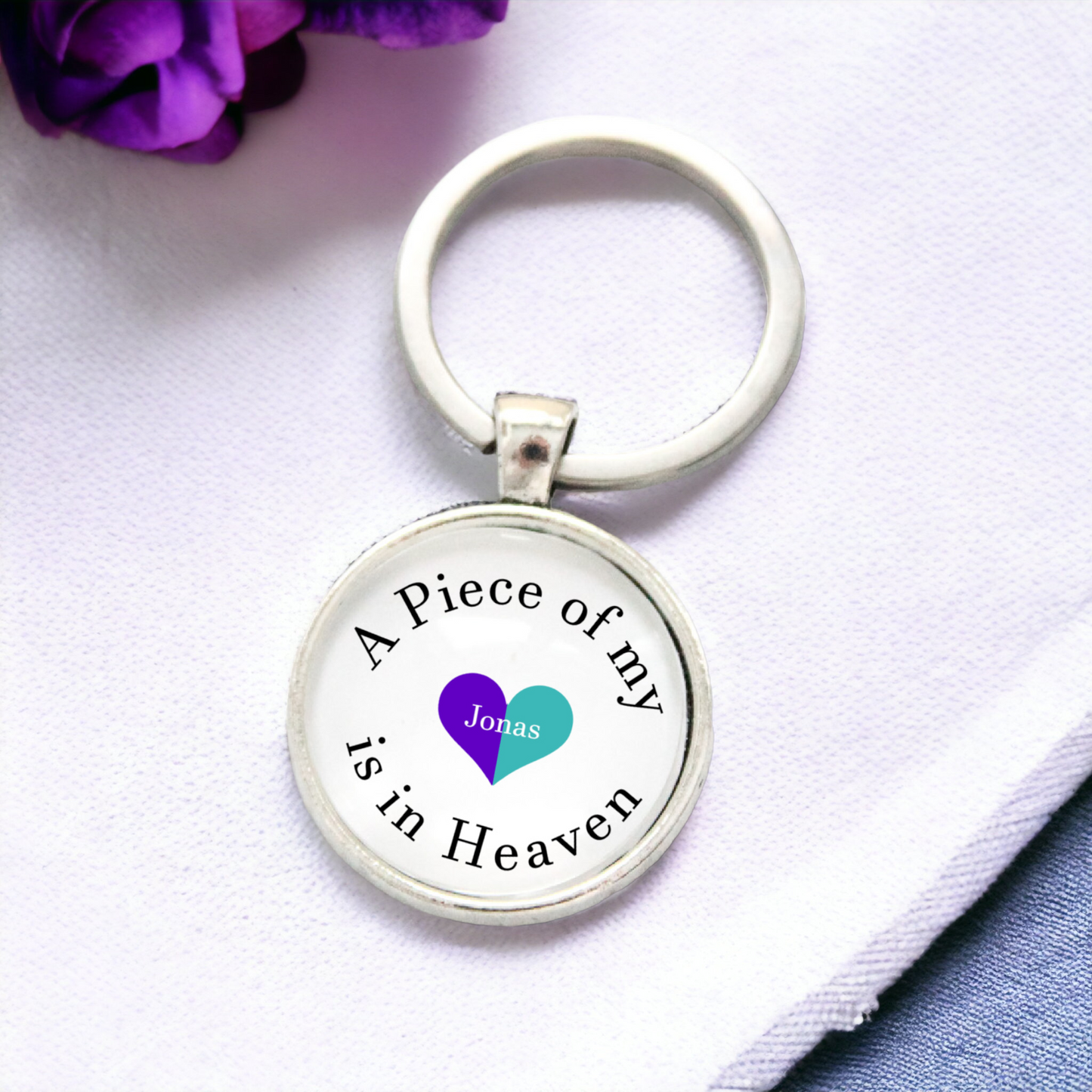 Piece of My Heart Suicide Awareness Memorial Keychain