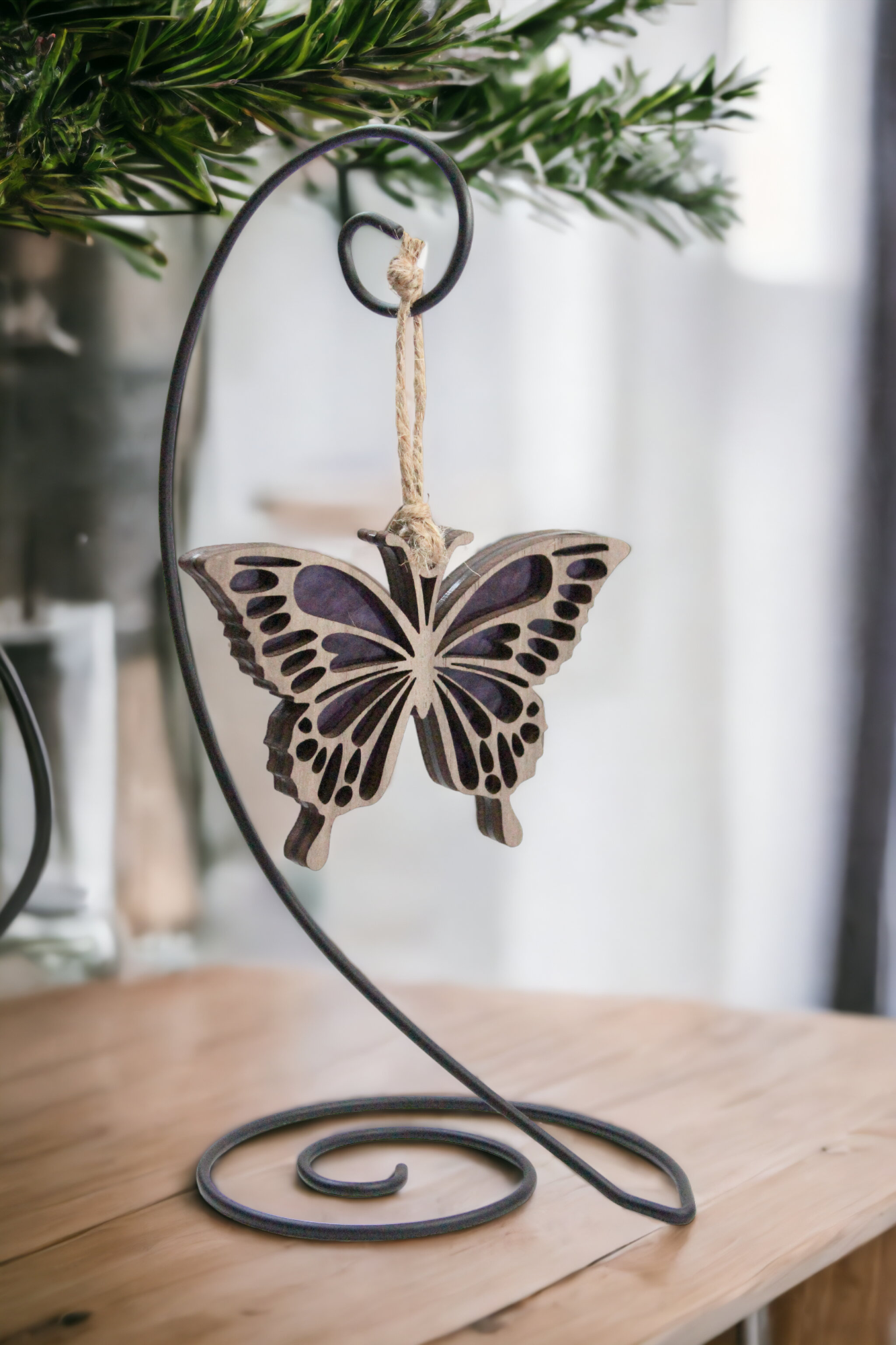 Purple Butterfly Suncatcher