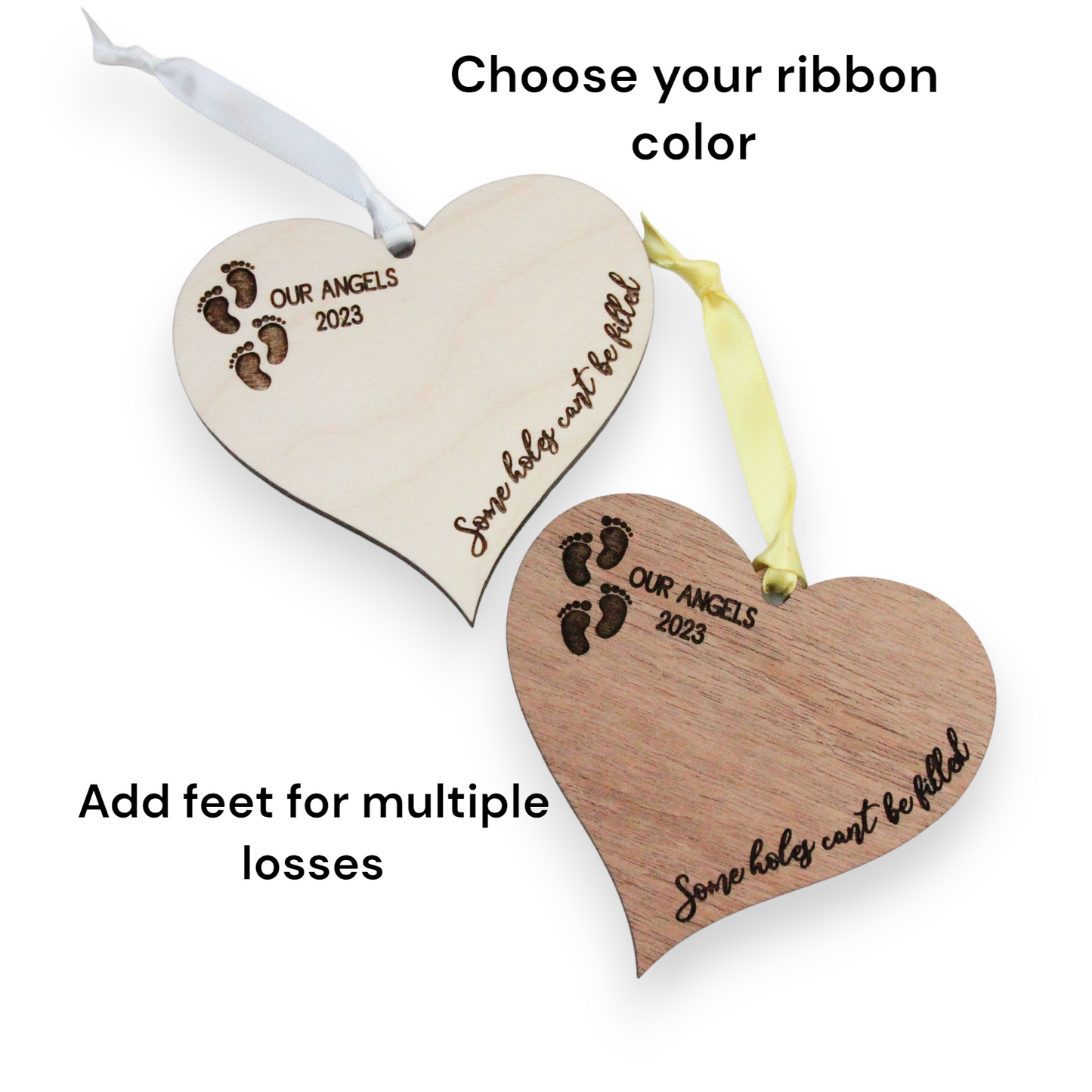 Some Holes Can't Be Filled  Infant Loss Memorial Ornament