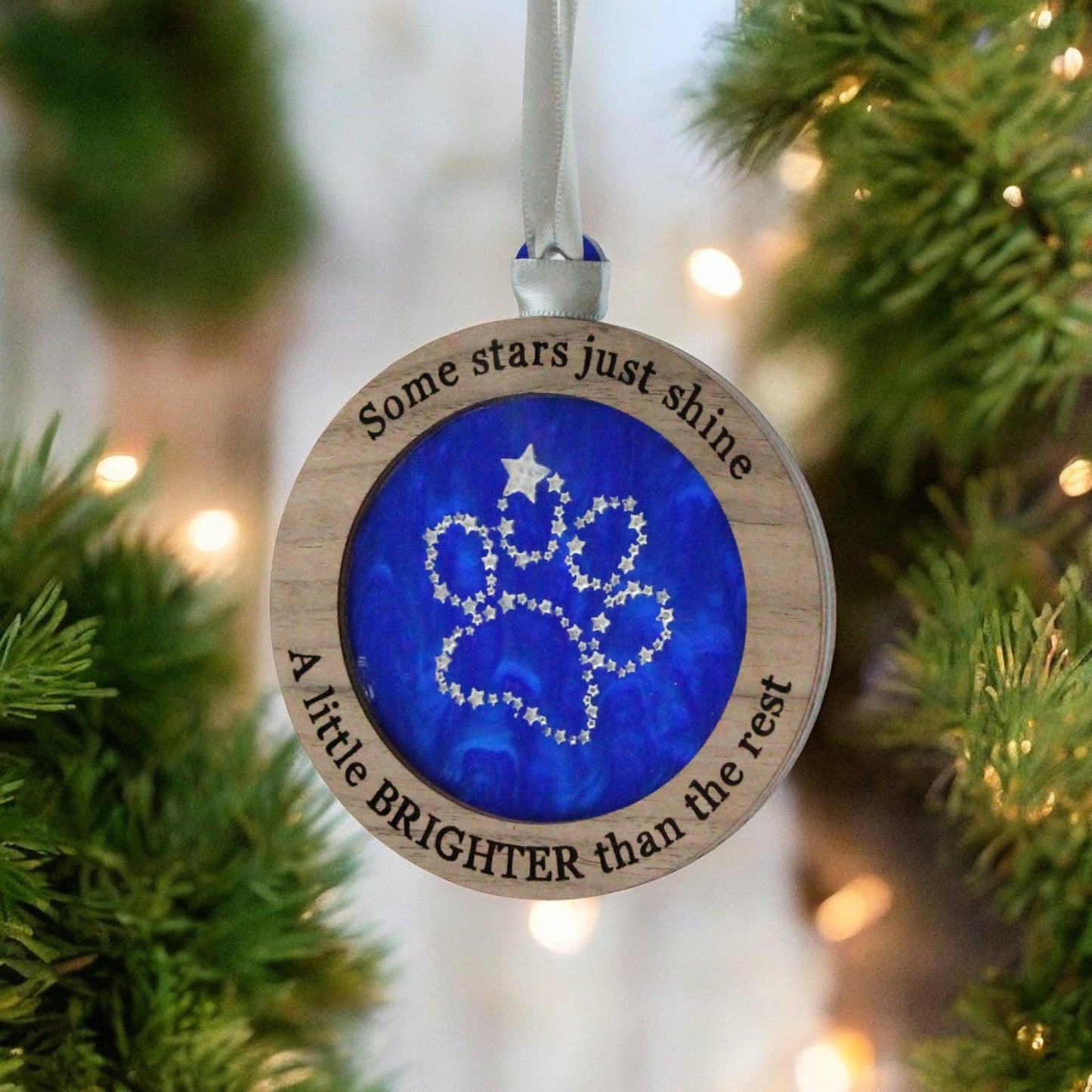 Stars Shine Brighter Paw Ornament