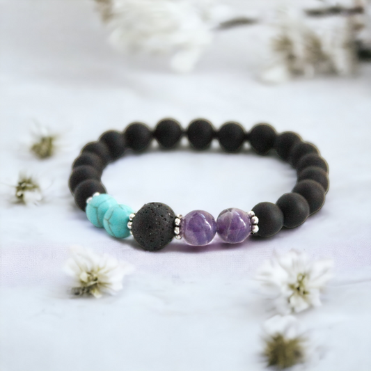 Suicide Loss & Black Onyx Diffuser Bracelet