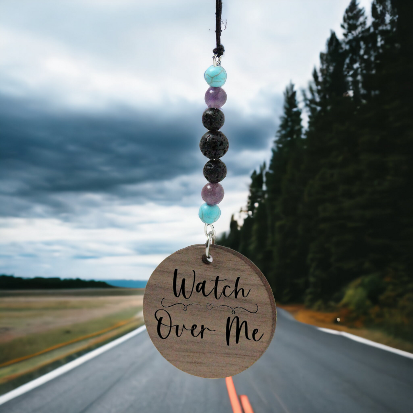 Watch Over Me Rearview Mirror Hanging Charm