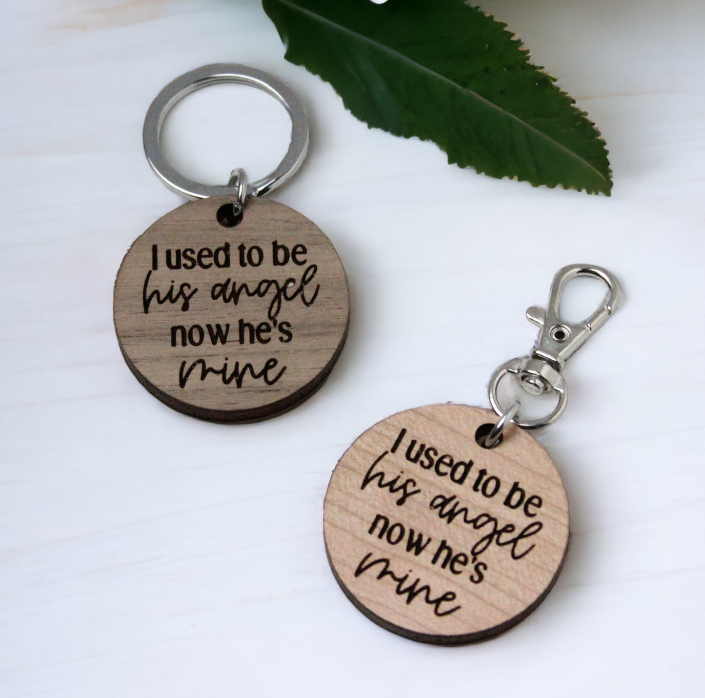 I Used to be His Angel Keychain