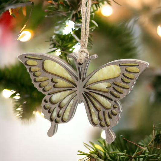 Yellow Butterfly Suncatcher