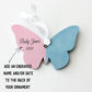 Infant Loss Butterfly Memorial Ornament