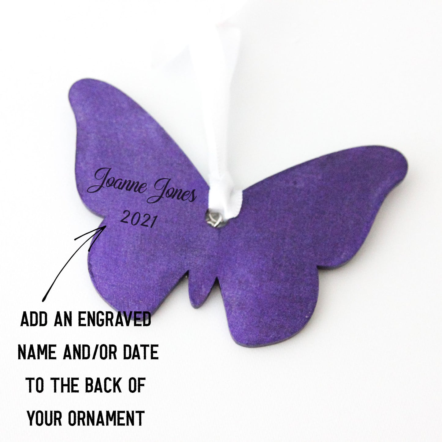 Purple Butterfly Ornament