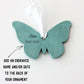 Teal Butterfly Ornament