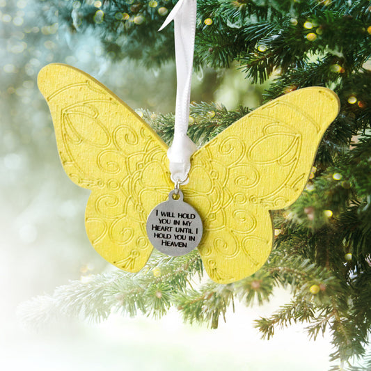 Yellow Butterfly Ornament