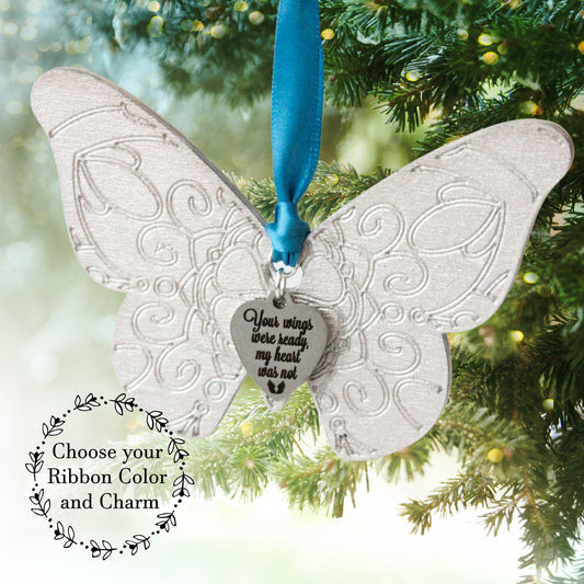 Silver Butterfly Ornament