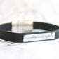 Until We Meet Again Leather Bracelet