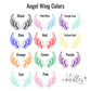 Angel Wing Memorial Keychain