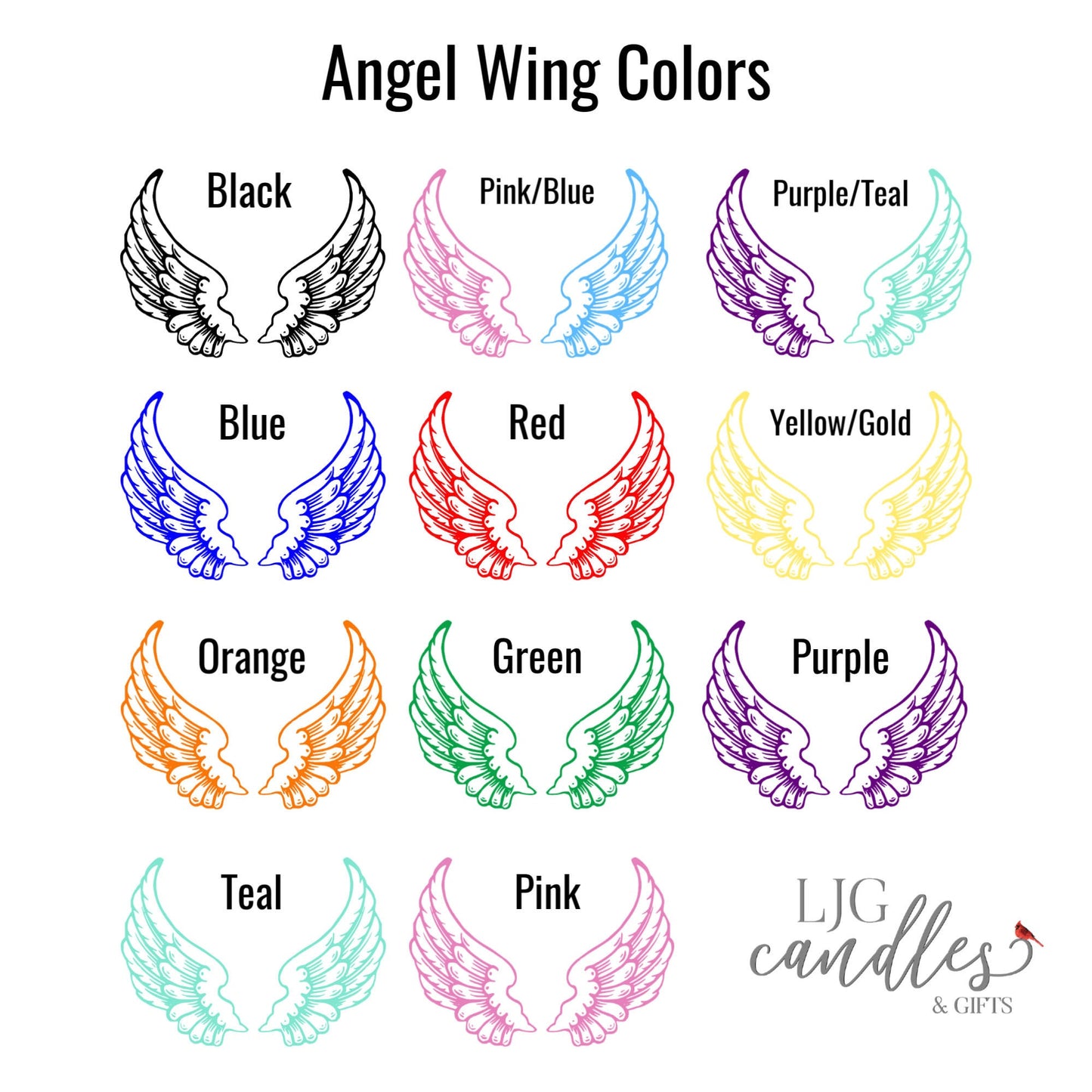 Angel Wing Memorial Keychain