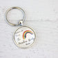 Rainbow Bridge Pet Loss Keychain