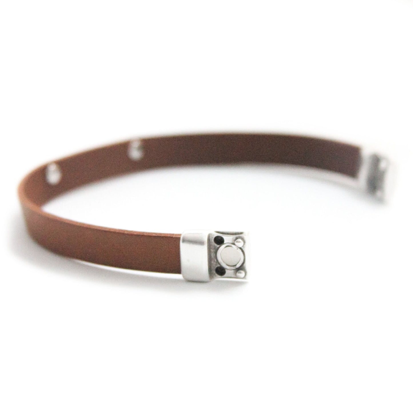 Mom of an Angel Leather Bracelet