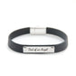 Mom and Dad of an Angel Leather Bracelet Set