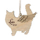 Long Hair Cat Angel Memorial Ornament
