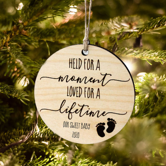 Held for a Moment Infant Loss Memorial Ornament