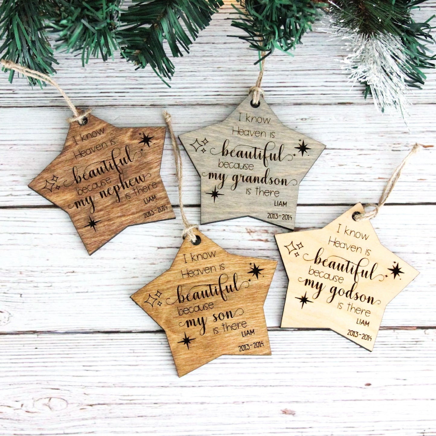Heaven is Beautiful Memorial Ornament