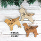 Angel Dog Silhouette Memorial Ornament