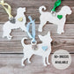 Silver Dog Memorial Ornament
